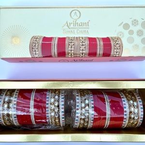 Bridal Chuda with Kundan bangles